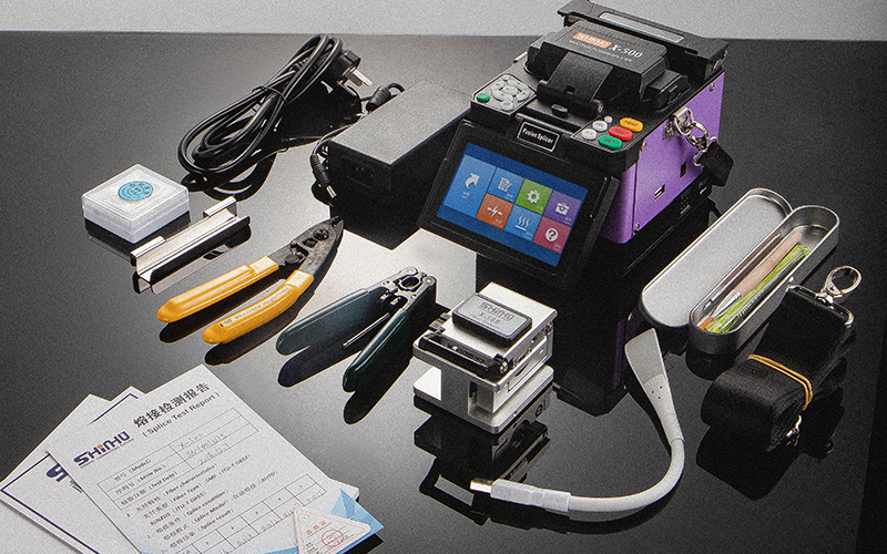 FTTH fusion splicer kit fiber cleaver