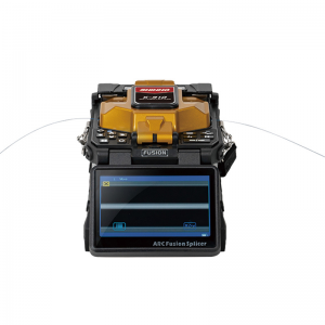 Six motors fusion splicer, real core to core alignment technology.  6s splicing, 18s heating, identify fiber types automatically.  Used for WAN/ MAN/ Telecommunication projects.